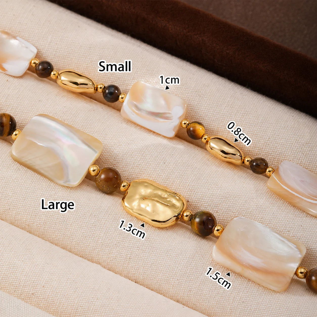 Fashion Abalone Shell Tiger Eye Stone Freshwater Pearl Necklaces for Girls Trendy Jewelry for Women Ladies Wholesale Bulk