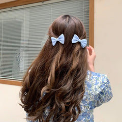 Chic Lustrous Solid Color Hair Clips for Girls Sweet Cute Fashion Trendy Stylish Alligator for Women Ladies Hair Accessories
