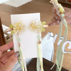 Elegant Vintage Tassels Hair Clips for Baby Girls Cute Sweet Fashion Chinese Style Alligators for Kids Hair Accessories Chic