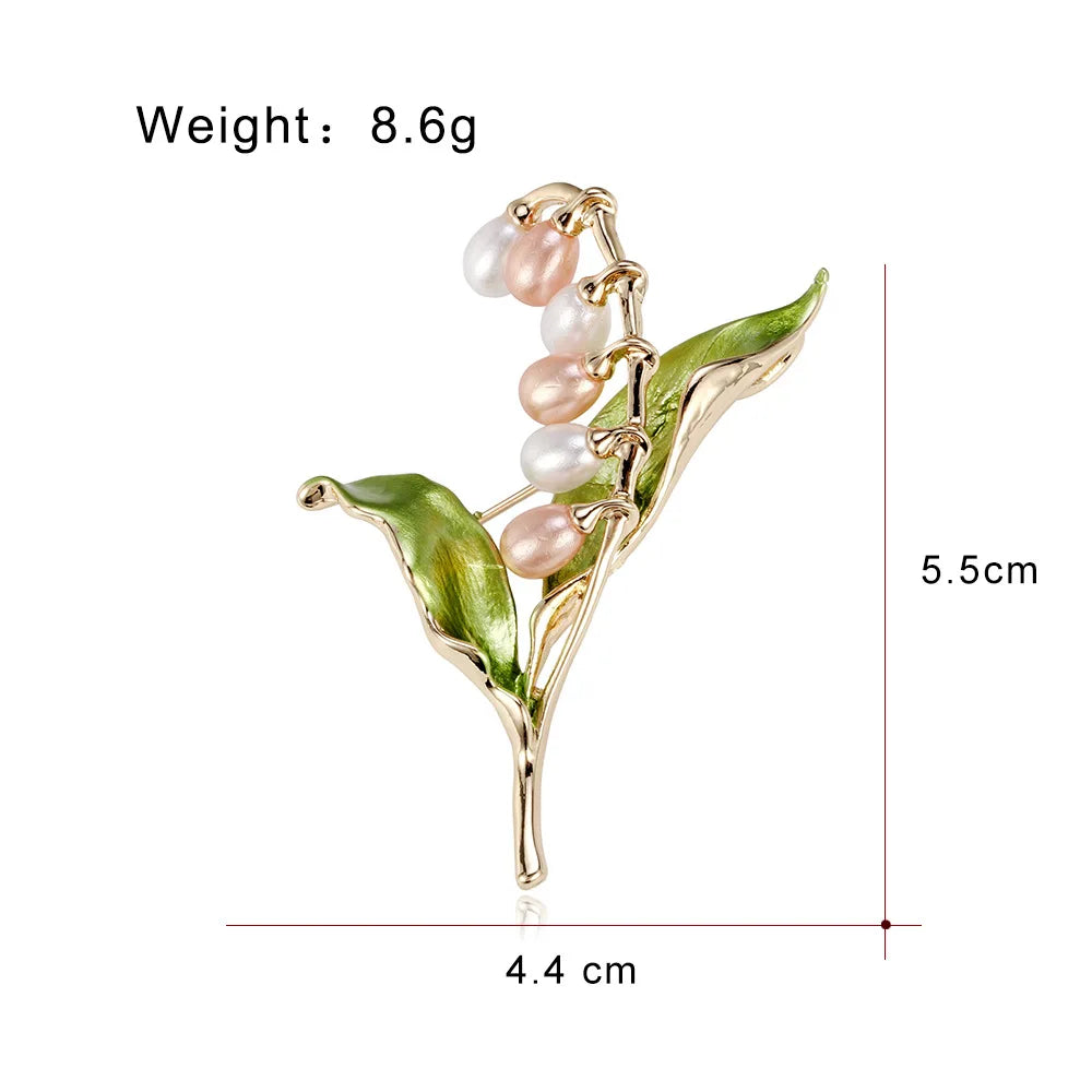 Fashionable Flower Sweet Elegant Trendy Brooches for Girls Glamorous Charms Pins Jewelry for Women Ladies Accessories Hot Sale