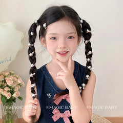 Girls Silver Heart Small Hair Ties Mini Alligator Clips Fashion Chic Simple in Stock Hair Accessories for Children Daily Causal