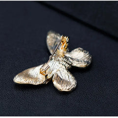 Fashion Glitter Sparking Rhinestone Sweet Brooches for Girls Elegant Glamorous Dainty Pins Jewelry for Women Ladies Accessories