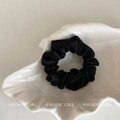 2025 Hot Sale Solid Color Fabric High Elastic Scrunchies Fashion Elegant Classic in Stock Hair Ties Accessories for Women Daily