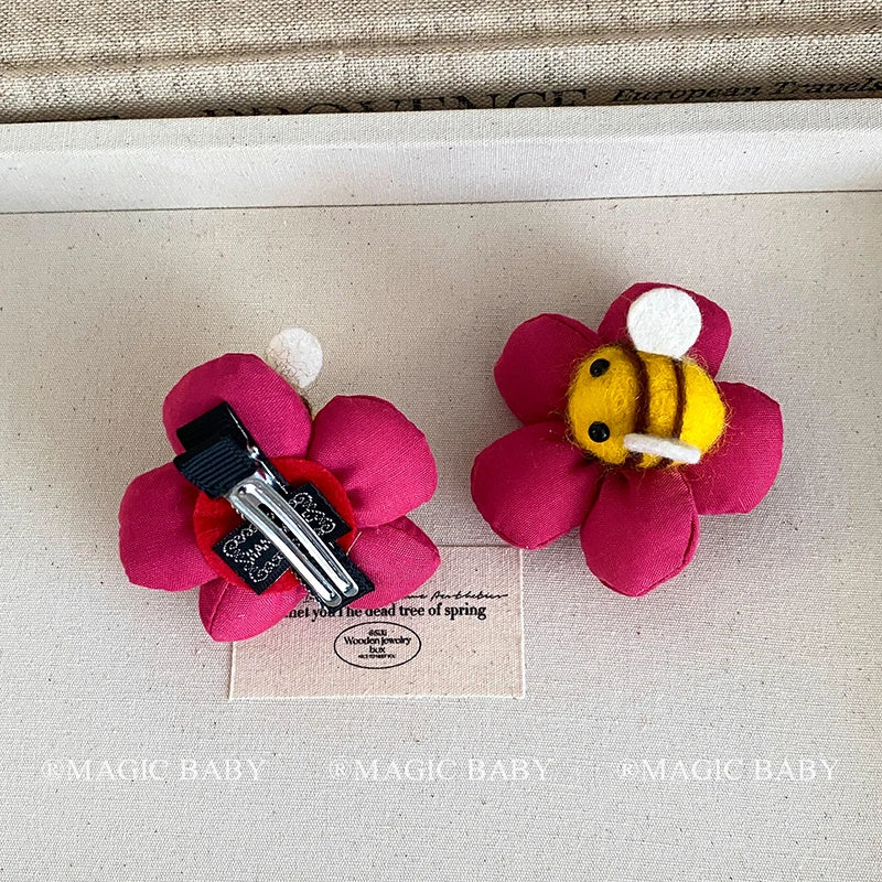 Fashion Sweet Cute Flowers Animals Bees Hair Clips for Baby Girls Kawaii Alligators for Kids Children Hair Accessories in Stock
