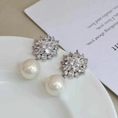 Fashion Tassel Imitation Pearl Elegant Sweet Drop Earrings for Girls Glamorous Art Deco Jewelry for Women Ladies Accessories