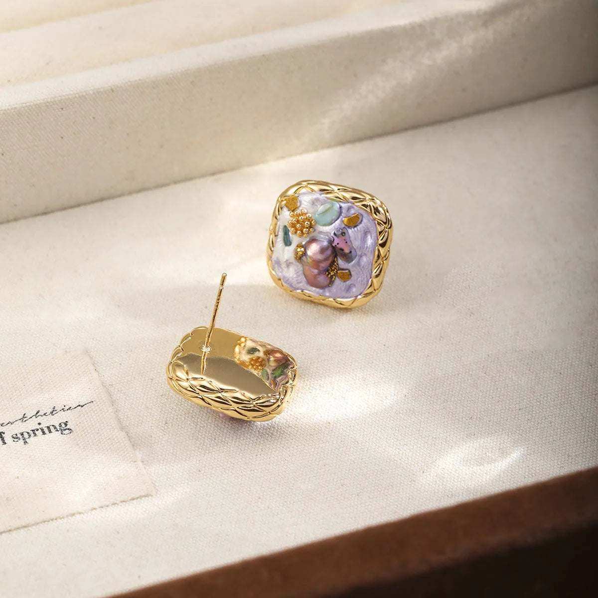 Fashion Freshwater Pearl Abalone Shell Stud Earrings for Girls Vintage Jewelry for Women Ladies Wholesale China Manufacturer