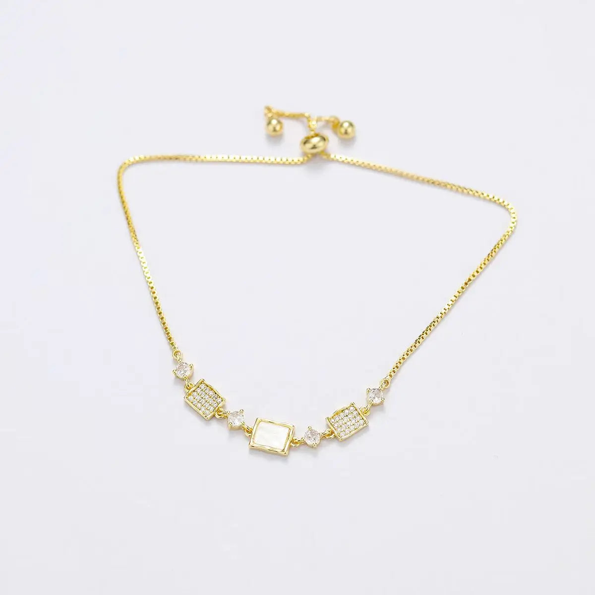 Female Yellow Slim Chain Simple Necklace Fashion Trendy Glitter Sparking Lightweight Customized Bulk Order Jewelry Accessories
