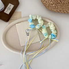 Simple Colorful Elegant Graceful Scrunchies for Baby Girls Sweet Cute Minimalistic Hair Ties for Kids Children Hair Accessories