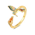 The opening is adjustable. / Gold