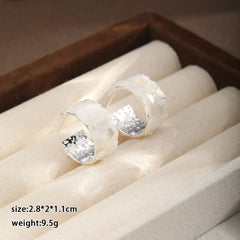 Fashion Simple S925 Silver Hoop Earrings for Girls Shell Elegant Jewelry for Women Ladies Wholesale China Manufacturer Bulk