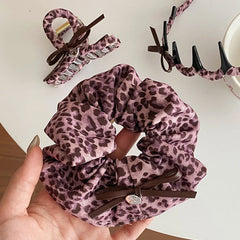 Fashion Pink Leopard Print Hair Claw Clips for Girls Chic Trendy Stylish Haarspange for Women Ladies Hair Accessories in Stock