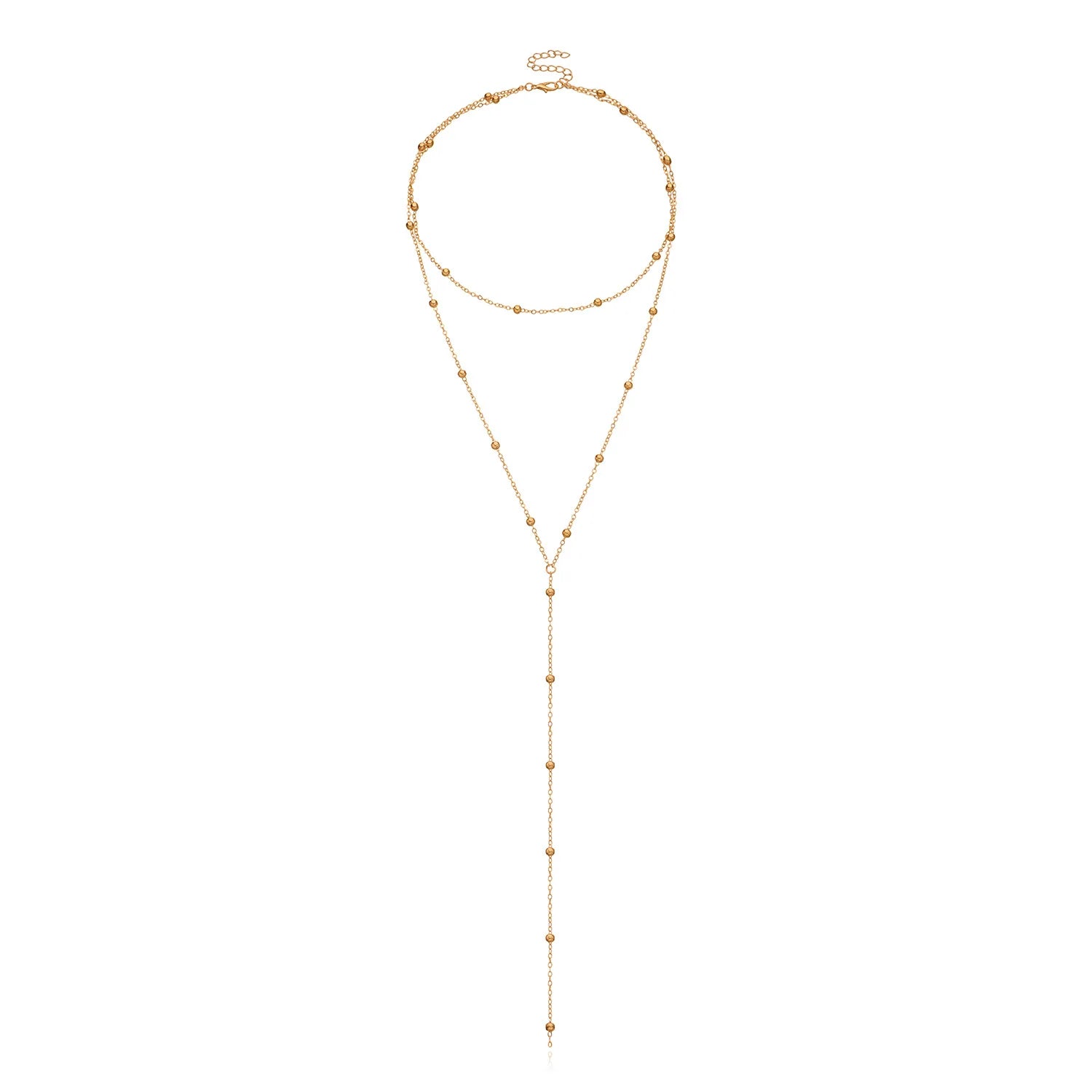 Fashion SImple Minimalistic Trendy Stylish Sweater Chain Necklaces for Girls Glamorous Jewellry for Women Ladies Accessories
