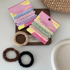 Solid Color High Elastic Scrunchies for Girls Sporty Durable Hair Ties for Women Ladies Kids Children Hair Accessories in Stock