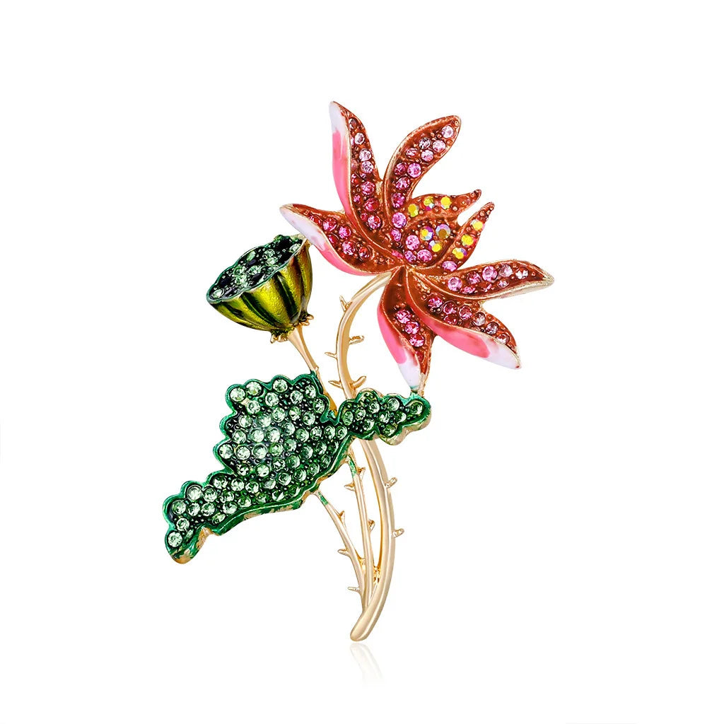 Fashion Sweet Elegant Dainty Glitter Dainty Brooches for Girls Stylish Pins Jewelry for Women Ladies Accessories Hot Sale