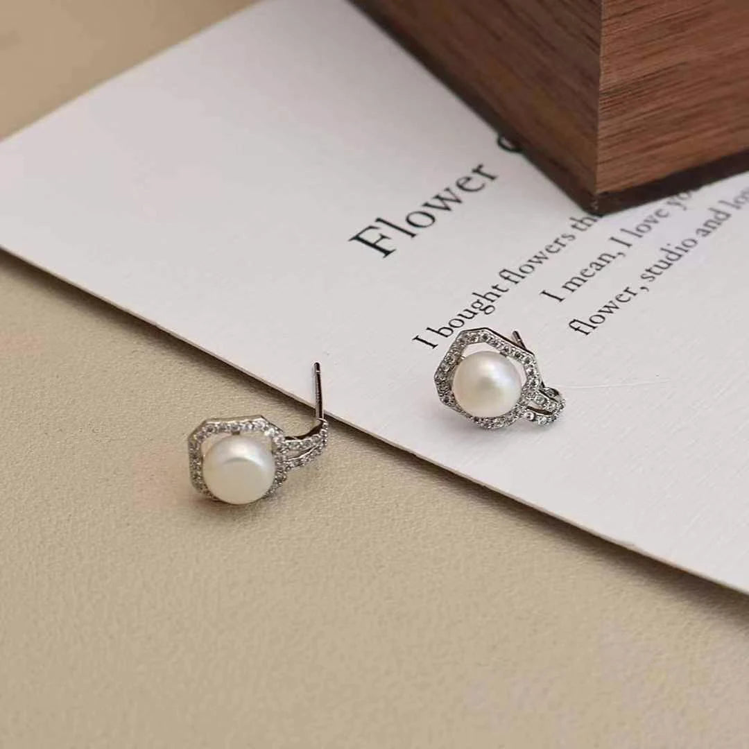 Elegant Fashion Luxury Sweet Imitation Pearl Drop Earrings for Girls Glamorous Art Deco Jewelry for Women Ladies Accessories