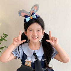 Fashion Cute Rabbit Cartoon Hair  Clips for Baby Girls Bowknot Animals Alligators for Kids Children Hair Accessories in Stock