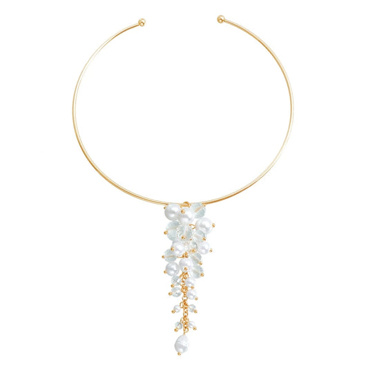 Fashion Flowers Floral Necklaces Choker for Girls Glamorous Dainty Drop Earrings Jewelry Suits Sets for Women Ladies Accessories
