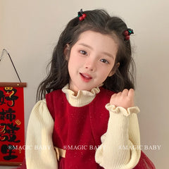 Cute Cherry Fruit Fashion Glitter Hair Clips for Baby Girls Kawaii Trendy Alligators for Kids Children Hair Accessories in Stock