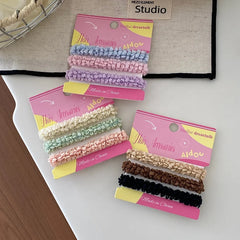 Solid Color High Elastic Scrunchies for Girls Sporty Durable Hair Ties for Women Ladies Kids Children Hair Accessories in Stock