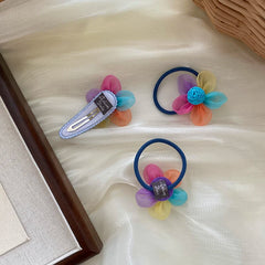 Cute Sweet Mini Flower Colorful Chic Hair Clips for Baby Girls Fashion Kawaii Snap Clips for Kids Children Hair Accessories