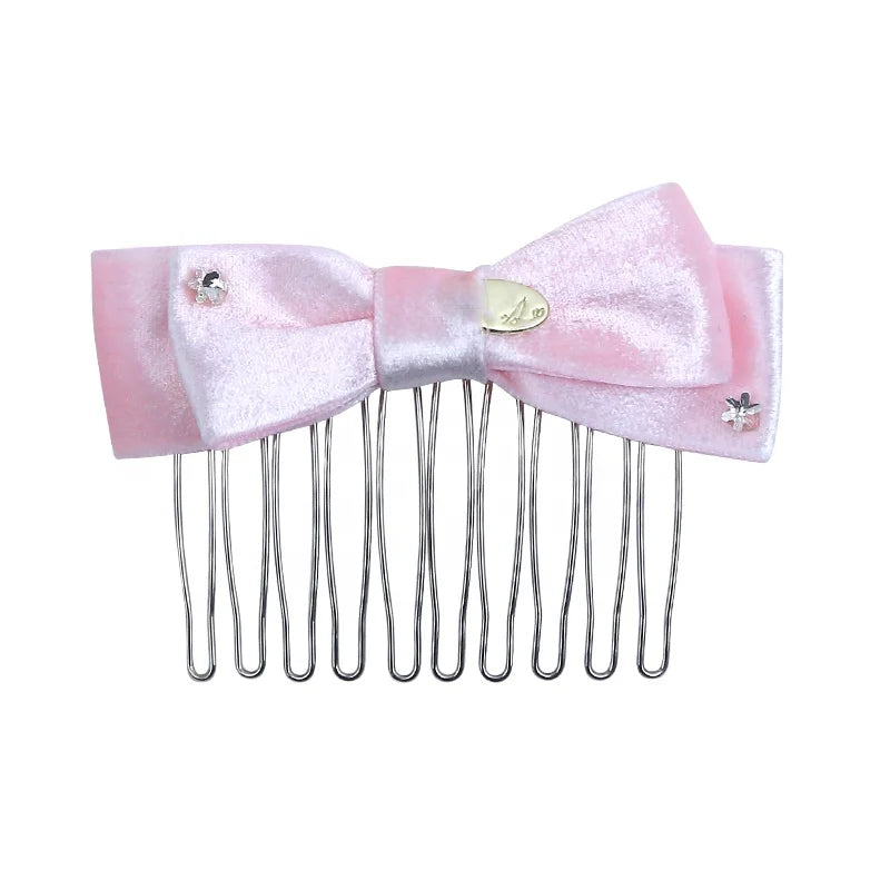 Fashion Bowknot Sweet Elegant Simple Hair Clips for Girls Chic Trendy Stylish Comb for Women Ladies Hair Accessories in Stock