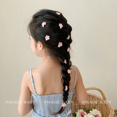 Simple Minimalistic Pink Solid Color Scrunchies for Baby Girls Cute Sweet Fashion Hair Ties for Kids Hair Accessories in Stock