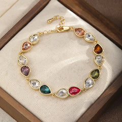 Fashion Glitter Crystal Bracelets for Girls Sweet Elegant Jewelry for Women Ladies Wholesale China Manufacturer Factory Bulk
