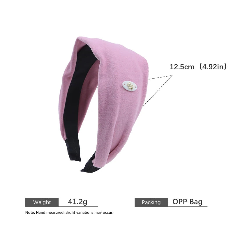 Fashion Classic Solid Color Wide Head Band for Girls Elegant Trendy Hair Band for Women Ladies Hair Accessories in Stock Chic