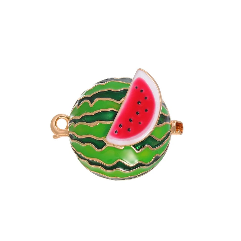 Fashion Sweet Fruits Watermelon Brooches for Girls New Design Glamorous Pins Jewelry for Women Ladies Accessories Wholesale