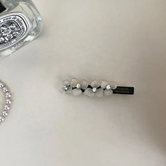 Elegant Sweet Flower Lustrous Glitter Hair Clips for Girls Chic Fashion Alligators for Women Ladies Hair Accessories in Stock