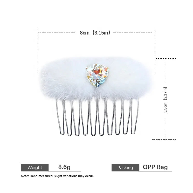 Fashion Trendy Glitter Heart Shaped Comb Hair Clips for Girls Sweet Elegant Graceful Hair Accessories for Women Ladies Female