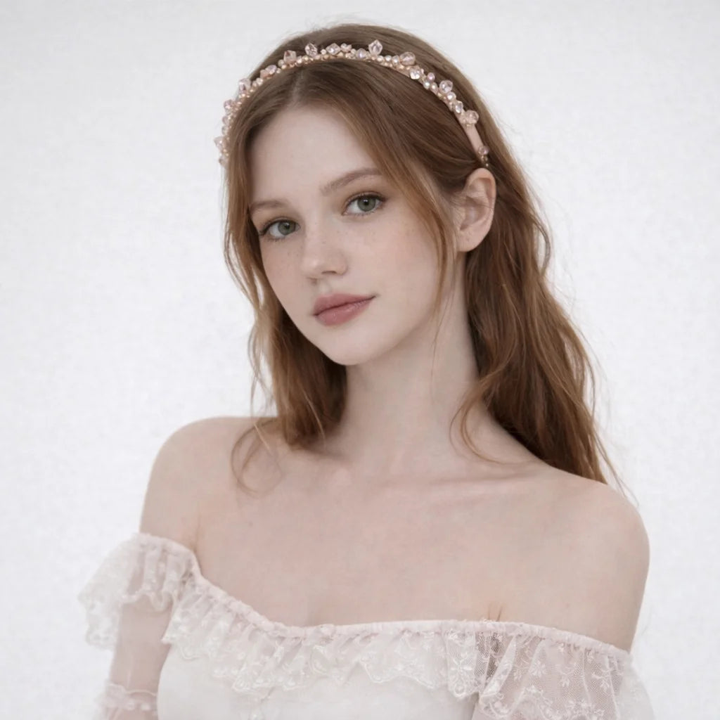 Fashion Trendy Glitter Rhinestone Head Band for Girls Sweet Elegant Hair Band for Women Ladies Hair Accessories Chinese Supplier
