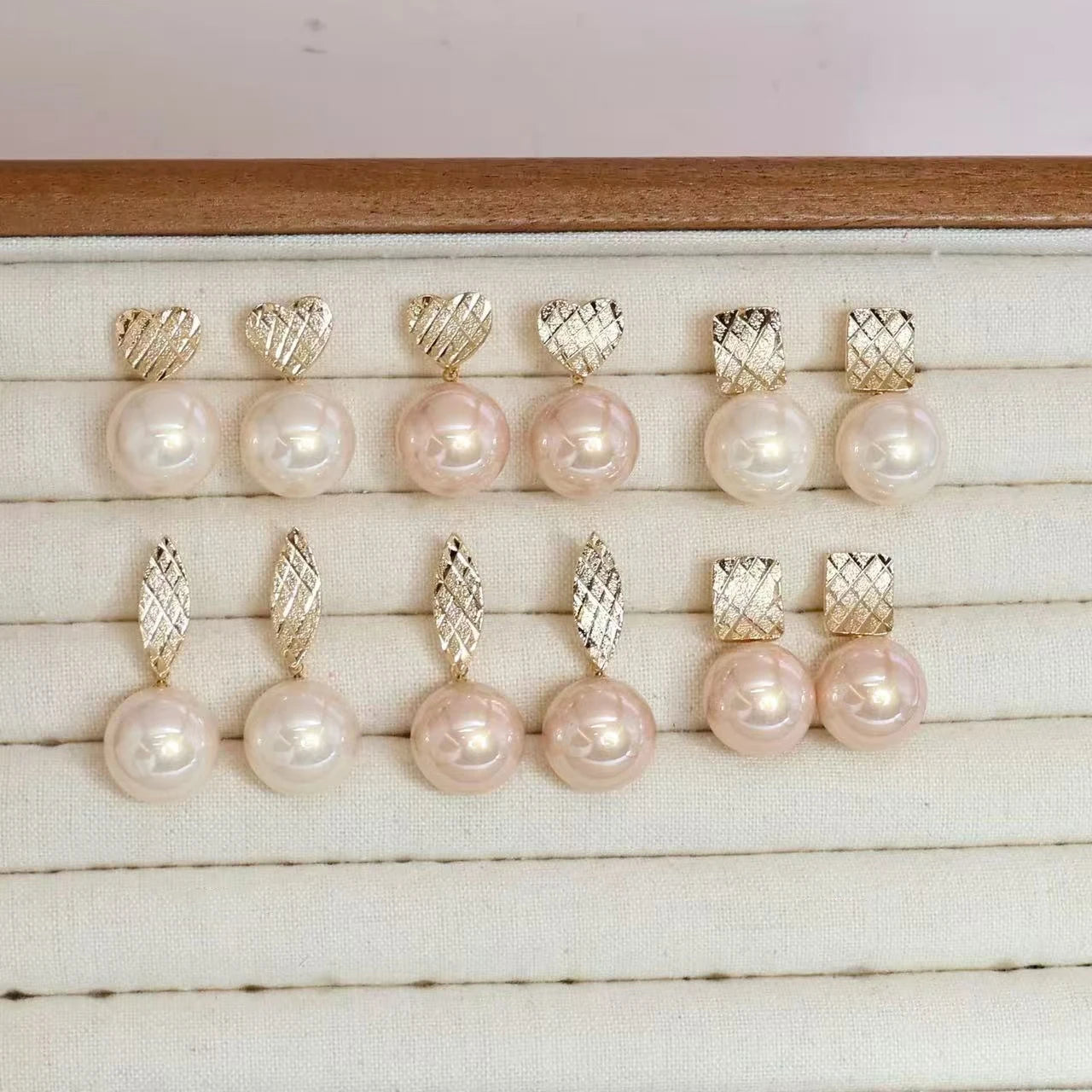 Elegant Fashion Cute Imitation Pearl Refined Dainty Drop Earrings for Girls Sweet Jewellry for Women Ladies Bijuterias Wholesale
