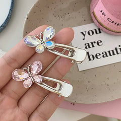 Simple Glitter Sparkle Butterfly Fashion Hair Clips for Women Elegant Sweet Luxurious Alligator for Women Lady Hair Accessories