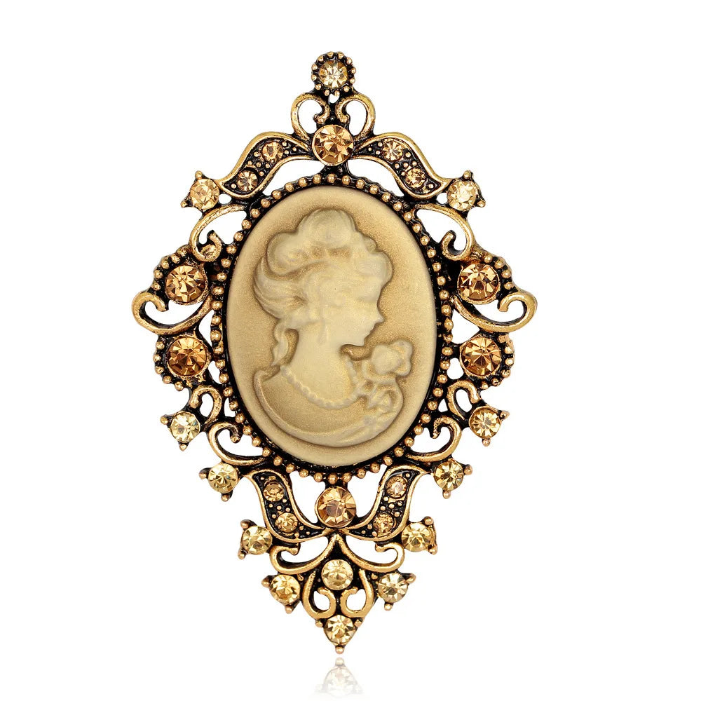 Fashion Vintage Retro Classic Elegant Sweet Brooches for Girls Stylish Pins Jewelry for Women Ladies Accessories Wholesale