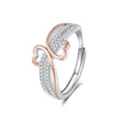 Silver / The opening is adjustable.