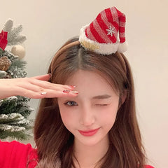 Female 2025 Hot Sale Christmas Festival Hairbands Barrette Fashion Lovely Beauty Hair Clips Headbands Accessories Set for Girls