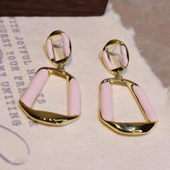 Sweet Fashion Dainty Trendy Drop Earrings for Girls Stylish Art Deco Glamorous Jewelry for Women Ladies Accessories Wholesale