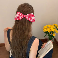 Sweet Cute Plaid Simple Hair Clips for Girls Elegant Trendy Stylish Haarspange for Women Ladies Barrettes Hair Accessories