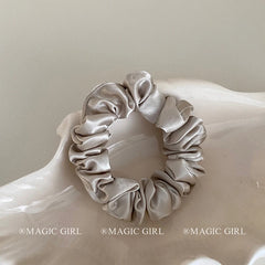 2025 Hot Sale Solid Color Fabric High Elastic Scrunchies Fashion Elegant Classic in Stock Hair Ties Accessories for Women Daily
