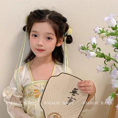 Elegant Vintage Tassels Hair Clips for Baby Girls Cute Sweet Fashion Chinese Style Alligators for Kids Hair Accessories Chic