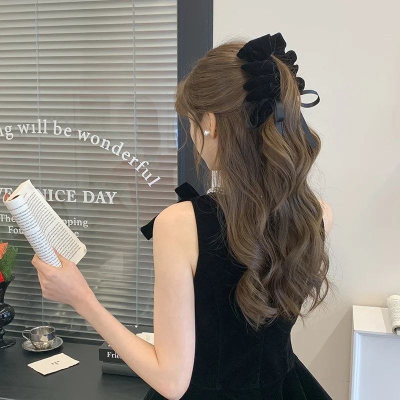 Sweet Solid Color Simple Hair Clips for Girls Luxury Simple Elegant French Style Banana Clips for Women Ladies Hair Accessories