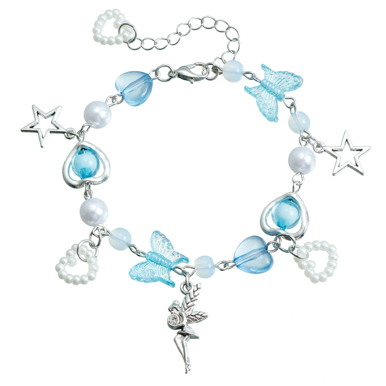 Fashion Butterfly Heart Bracelets for Girls Sweet Cute Y2K Jewellry for Women Ladies Teenager Accessories Chinese Supplier