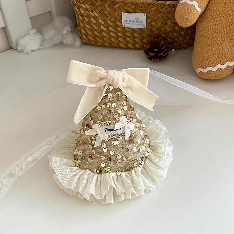 2025 Christmas Birthday Ribbon Bowknot Hair Clips for Baby Girls Sweet Cute Elegant Alligators for Kids Child Hair Accessories