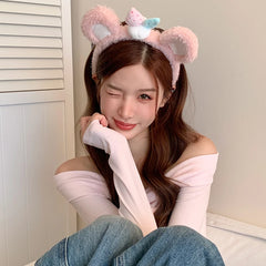 Hot Sale Cherry Fruits Solid Color Downy Headbands Sweet Cute Wholesale New Design in Stock Hairbands Accessories for Women