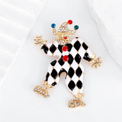Fashion Trendy Stylish Classic Clown Brooches for Girls Glamorous Charms Pins Jewelry for Women Ladies Accessories Hot Sale