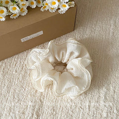Large Popular Hair Ties Solid Color Minimalist Trendy Sweet Hair Rope for Women Creative Design Popular Scrunchy Hair Accessory