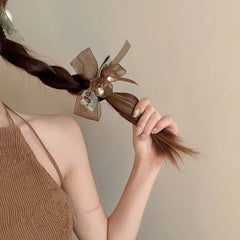 Fashion Chic Glitter Bowknot Flower Hair Claw Clips for Girls Trendy Stylish Haarspange for Women Lady Hair Accessories Elegant