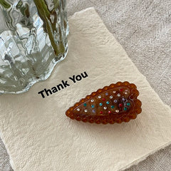 Sweet Cute Heart Shaped Hair Clips for Girls Dot Graceful Elegant Allifgators for Women Ladies Hair Accessories Trendy Stylish