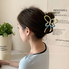 Candy Color Fashion Cute Sweet Hair Claw Clips for Girls Butterfly Kawaii Haarspange Clutch for Women Ladies Hair Accessories